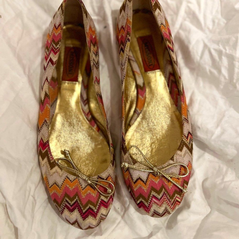 Missoni ballet flats